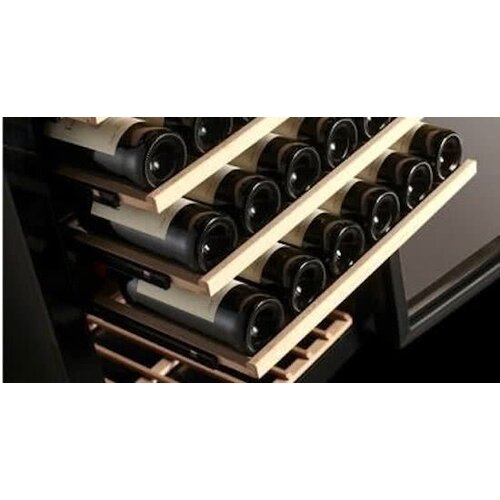 Exquisit Cave à Vin | Noir/Aluminium | 270L | 600x630x1630(h)mm