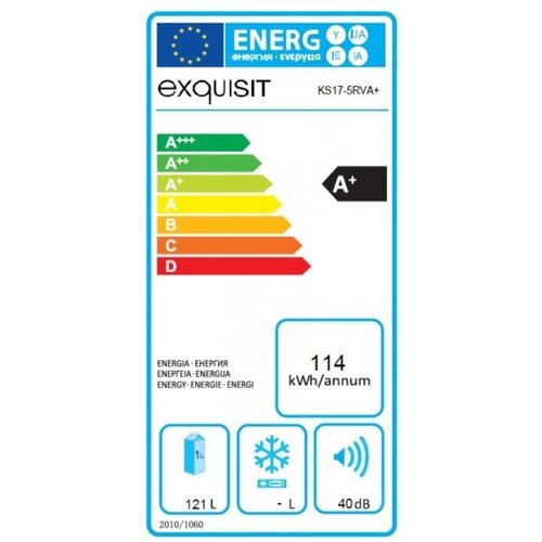 Exquisit Réfrigérateur Exquisit Blanc A+ | 121 Litres | 570x550x850(h)mm Exquisit Réfrigérateur Exquisit Blanc A+ | 121 Litres | 570x550x850(h)mm