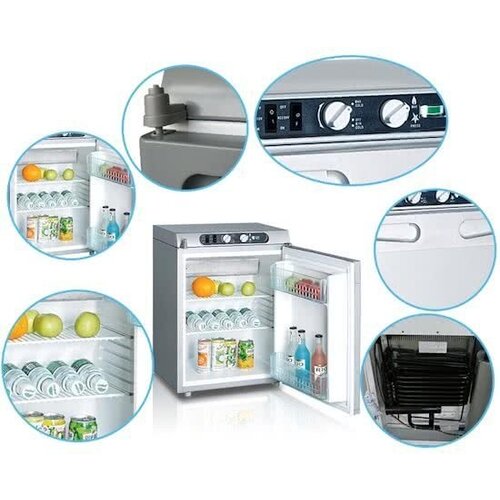 Exquisit Réfrigérateur à Absorption | 60 Litres | 12V/230V/Butan | 480x480x640(h)mm