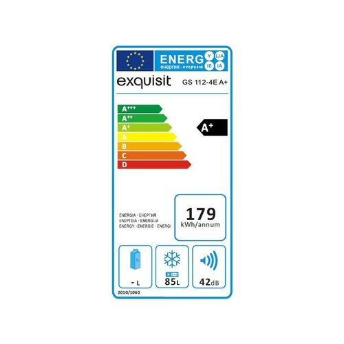 Exquisit Congélateur | Blanc | 85L | 4 Tiroirs | 580x550x850(h)mm