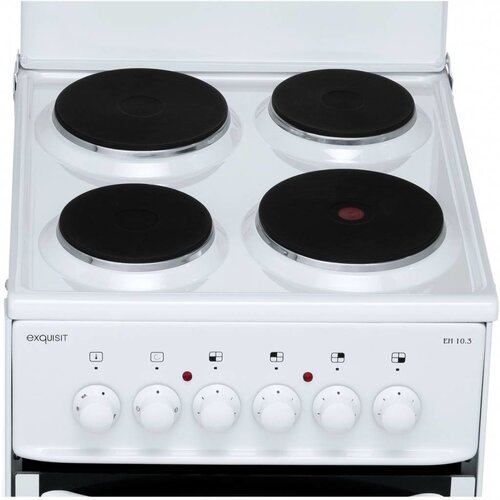 Exquisit Cuisinière | 4 Plaques | avec Four| Electrique | 500x550x850(h)mm