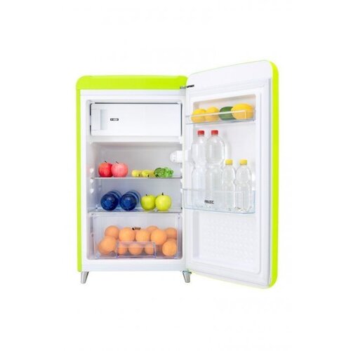 Frilec Réfrigérateur FRILEC A++ | Jaune Citron | 108 Litres | avec Surgélateur 13L | 540x620x980(h)mm