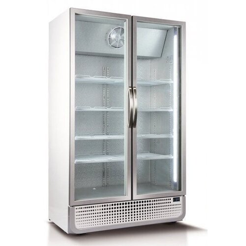 Husky Réfrigérateur Blanc/Argent | 975 Litres | Eclairage LED | 1200x719x1985(h)mm