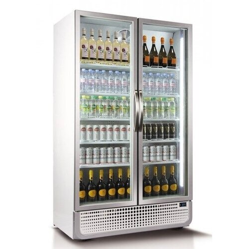 Husky Réfrigérateur Blanc/Argent | 975 Litres | Eclairage LED | 1200x719x1985(h)mm