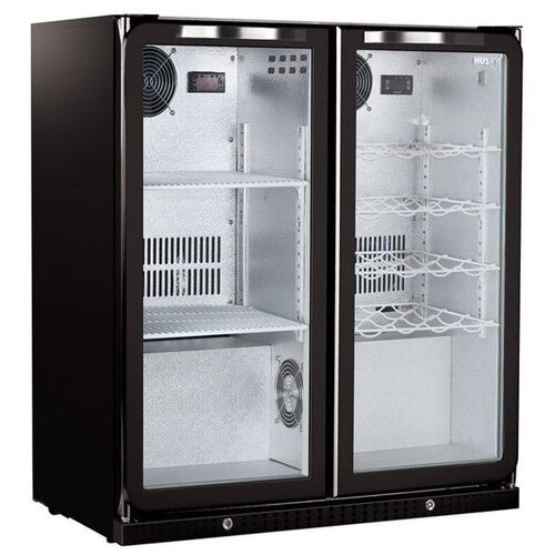 Husky Réfrigérateur Double| Noir | 160L | 2 Températures |Digital | 865x495x865(h)mm Husky Réfrigérateur Double| Noir | 160L | 2 Températures |Digital | 865x495x865(h)mm