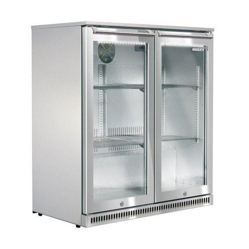 Husky Arrière-Bar | Portes Doubles | INOX | Extérieur | 170L | Eclairage LED | 865x495x840(h)mm Husky Arrière-Bar | Portes Doubles | INOX | Extérieur | 170L | Eclairage LED | 865x495x840(h)mm