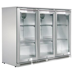 Husky Arrière-Bar | 3 Portes | INOX | Extérieur | 285L | Eclairage LED | 1350x495x840(h)mm Husky Arrière-Bar | 3 Portes | INOX | Extérieur | 285L | Eclairage LED | 1350x495x840(h)mm