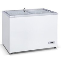 Réfrigérateur / Congélateur | Blanc | 300L | -20°C à +5°C | Vitre Coulissante | 1080x680x832(h)mm