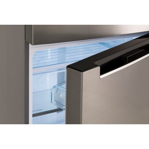 Frilec Réfrigérateur/Congélateur Inox-Look A+ | 330L + 95L | 700x670x1770(h)mm