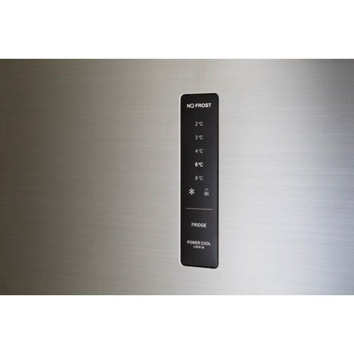 Frilec Réfrigérateur/Congélateur Inox-Look A+ | 330L + 95L | 700x670x1770(h)mm