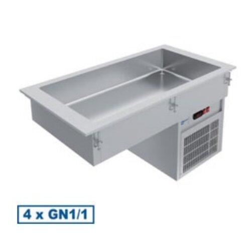 Diamond Elément cuve Réfrigérée 4 x 1/1 GN | 1455x635xh595mm