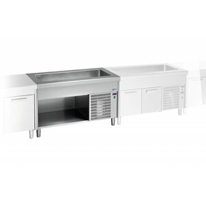 Diamond Elément cuve réfrigérée | 4x 1/1 GN | Meuble inox | 0.5 kW | 1500x800x(h)900mm