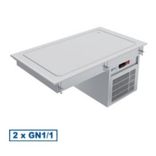 Diamond Élément top Réfrigéré 2 x 1/1GN | 790x610xh510mm