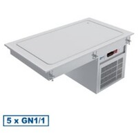 Élément top Réfrigéré | 5x GN 1/1 | 1765x610xh510mm