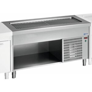 Diamond Élément top Réfrigéré | 3x GN 1/1 | Meuble ouvert inox | 0.5 kW | 1125x800x(h)900mm