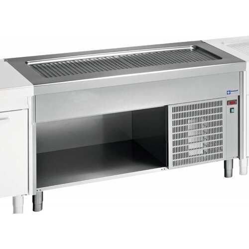 Diamond Élément top Réfrigéré | 3x GN 1/1 | Meuble ouvert inox | 0.5 kW | 1125x800x(h)900mm