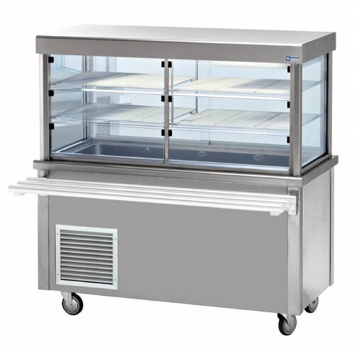 Diamond Elément vitrine et cuve Réfrigérée | Armoire Réfrigérée | 4 x 1/1 GN | 1500x700x(h)1620mm | 0,6 kW Diamond Elément vitrine et cuve Réfrigérée | Armoire Réfrigérée | 4 x 1/1 GN | 1500x700x(h)1620mm | 0,6 kW
