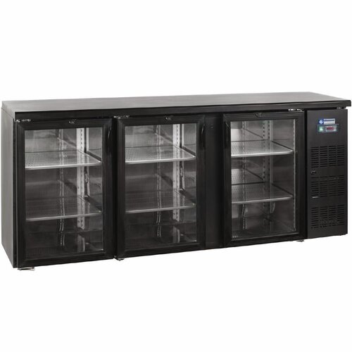 Diamond  refroidisseur de bouteilles 3 Portes | Avec portes vitrées | 2002x513x(H)860mm