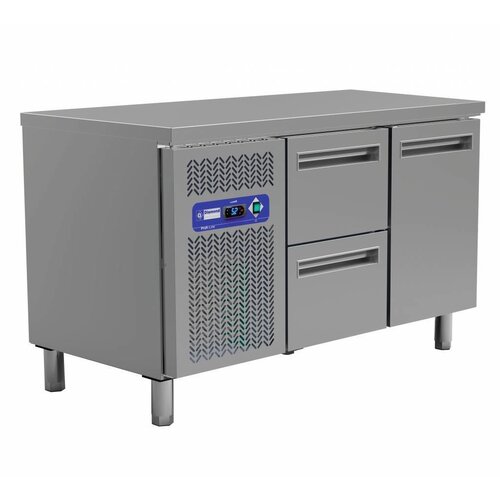 Diamond  Comptoir Réfrigéré | 2 Tiroirs + 1 Porte | 260 Litres | 1350x700x(h)880/900mm