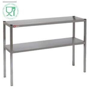 Diamond Etagère de "chef" inox 2 niveaux | 1400x300x(h)700