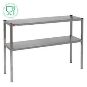 Diamond Etagère de "chef" inox 2 niveaux |1600x300x(h)700