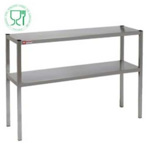 Diamond Etagère de "chef" inox 2 niveaux |1800x300x(h)700
