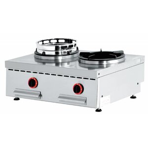 Diamond Feu wok gaz de Comptoir | 2 feux || 2 x 15kW Diamond Feu wok gaz de Comptoir | 2 feux || 2 x 15kW