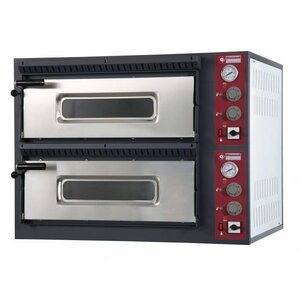 Diamond Four électrique à Pizza, 2 chambres | 2 x 4 Pizzas Ø 33cm | 400V | 9,4kW | 980x930x(H)750mm