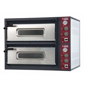 Diamond Four électrique à Pizza, 2 chambres | 2x 6 Pizzas Ø 33cm | 14,4kW | 980x1210x(H)750mm
