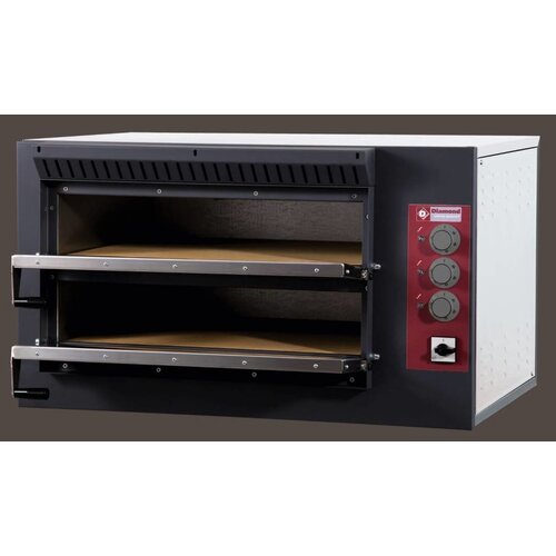 Diamond Four électrique à pizzas, 2 chambres | 7,5kW | 920x760x(H)530mm
