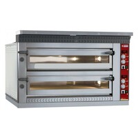 Four électrique à pizzas, 2 chambres| 2x 4 Pizzas Ø 35cm | 13,2kW | 1070x1010x(H)720mm