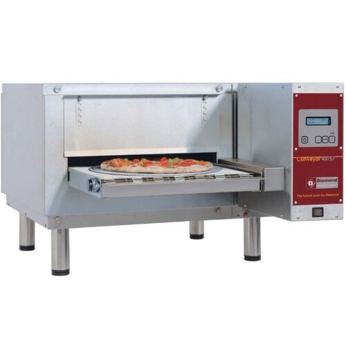Diamond Four électrique à translation de Comptoir | Ventilé | Bande largeur 400 mm | Pizza max. Ø 40 cm | 400V | 800x1270xh390mm Diamond Four électrique à translation de Comptoir | Ventilé | Bande largeur 400 mm | Pizza max. Ø 40 cm | 400V | 800x1270xh390mm