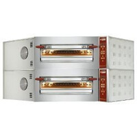 Four Electrique d'Angle, 2 Chambres | 2 x 8 Pizzas Ø 35cm | 400V | 23,4 | 1420x1580x(H)770mm
