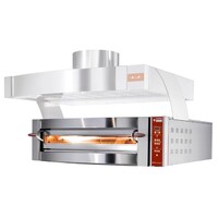 Four électrique à pizzas, 1 chambre | 9 Pizzas Ø 35cm | 400V | 11,7kW | 1550x1460x(H)440mm