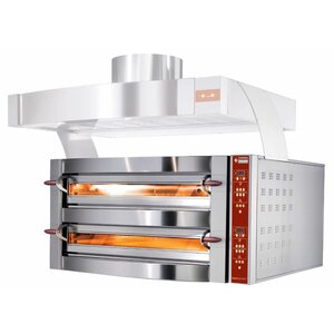 Diamond Four électrique à pizzas, 2 chambres | 2 x 6 Pizzas Ø 35cm | 400V | 7,8 kW | 1190x1460x(H)780mm