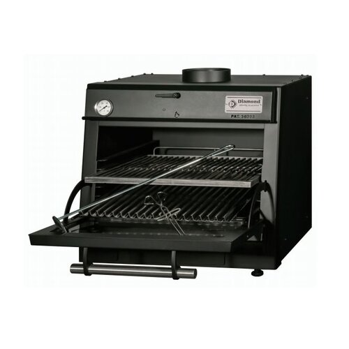 Diamond Four-BBQ à charbon| GN2/1 +GN1/1 | 150kg/h | 1200x784(1176)x870(h)mm Diamond Four-BBQ à charbon| GN2/1 +GN1/1 | 150kg/h | 1200x784(1176)x870(h)mm