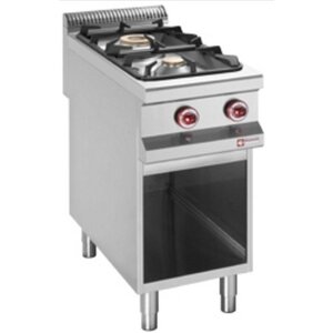 Diamond Fourneau à gaz | 2 feux | 3,2 et 5,5kW | armoire ouverte | 400x900x(h)850/920mm