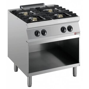 Diamond Fourneau à gaz | 4 Feux | sur Soubassement ouverte | 5,5kW | 800x700x850/920(h)mm