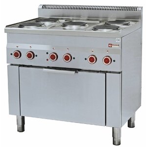 Diamond Fourneau électrique |  four convection électrique GN 1/1 | 5 Plaques | 400V | 14kW | 900x600x(h)850/970mm