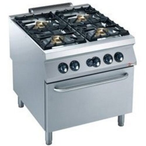 Diamond Fourneau gaz | 4 feux vifs |four gaz GN 2/1 "POWER" | 800x900x(h)850/920mm