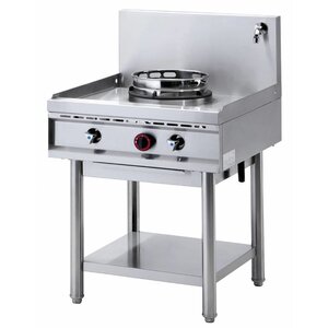Diamond Fourneau wok 1 brûleur avec rideau d'eau | 1 x 15kW Diamond Fourneau wok 1 brûleur avec rideau d'eau | 1 x 15kW