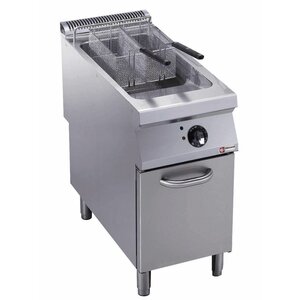 Diamond Friteuse 1 cuve "Y" | Electrique | 23 Litres | brûleurs extérieurs | sur meuble | 400x900x(h)850/920mm