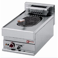 Friteuse Electrique | 1 cuve 10 Litres | robinet de vidange | zone froide | 400V | 7,5kW | 400x650x(H)280/380mm