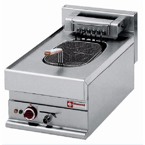 Diamond Friteuse Electrique | 1 cuve 10 Litres | robinet de vidange  | zone froide | 400V | 7,5kW | 400x650x(H)280/380mm