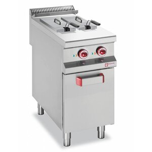 Diamond Friteuse Electrique Inox | 2x8 Litres | sur meuble fermé | 10,5kW | 400x900x850/920(h)mm