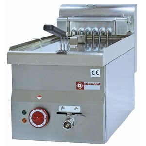 Diamond Friteuse Electrique | 10 Litres |  robinet de vidange | zone froide | Top | 400V | 7,5kW | 300x600x(H)280/400mm