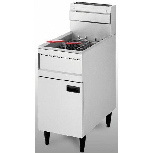 Diamond Friteuse "haut rendement" | Gaz | 23 Litres | 21 kW | sur meuble | 40x74x(h)87/114cm