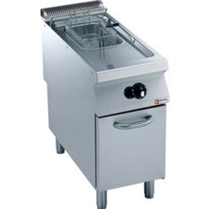 Diamond Friteuse gaz 1 cuve "Y" | 15 Litres | Brûleurs extérieurs | sur meuble | 400x900x(h)850/920mm