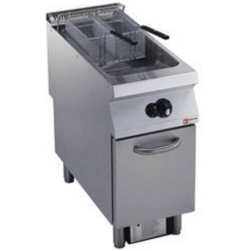 Diamond Friteuse gaz 1 cuve "Y" | 23 Litres | Brûleurs extérieurs | sur meuble | 400x900x(h)850/920mm