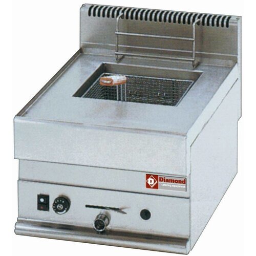 Diamond Friteuse Gaz PRO | 8 Litres | Top | 5,4kW | 400x650x(H)280/380mm